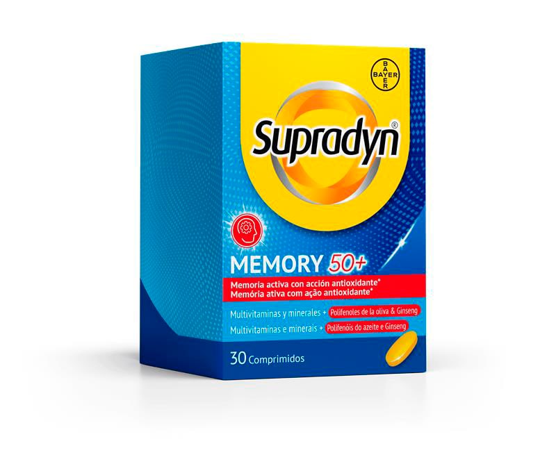 Supradyn Memory 50+ comprimidos lateral 2026